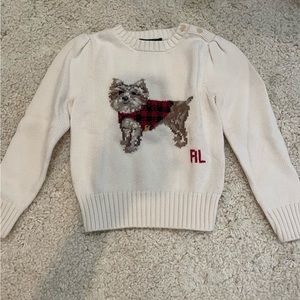 Ralph Lauren sweater with puppy, says 4T but runs smaller